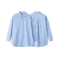 thumbnail image 1 of pstuiky Camisas suaves de manga larga para hombre, Camisa de manga larga con solapa en el brazo y botones múltiples a rayas estilo casual vintage para hombre. top de hombre xxxl, 1 of 9