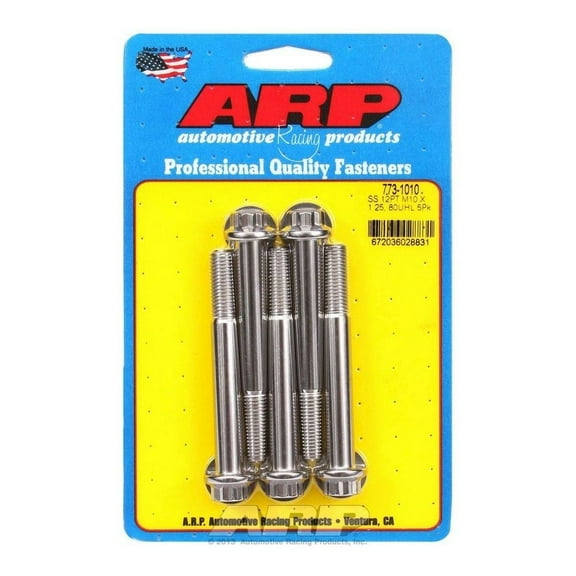 Arp Bolt Kit - SS 12pt 5pk 10mm x 1.25 x 80mm