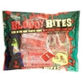 thumbnail image 4 of Bloody Bites Oozing Halloween Candy Blood Bags with Glow in the Dark Vampire Teeth - 3 Bags - 21 Packs, 4 of 5