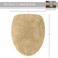thumbnail image 2 of HOME WEAVERS Waterford Collection Cotton Toilet Lid Cover, 18" x 18", Linen, 2 of 9