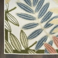 thumbnail image 4 of Nourison Home Aloha 5'3" x 7'5" Ivory Rose Modern Rug, 4 of 9