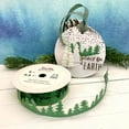 thumbnail image 3 of Die Cut Green Christmas Ribbon, Christmas Trees Design, 7/8" x 12 Yards By Gwen Studios, 3 of 5