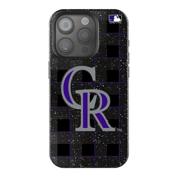 Keyscaper Colorado Rockies Plaid Bling iPhone Case