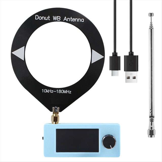 Mini Receptor de Radio SI4732 de 10 KHz A 180 MHz, Pantalla de 1,9 Pulgadas, Radio de Corta FM/AM/LSB/USB, Radio SI4732 con Antena de Bucle.