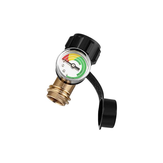Propane Tank Gauge, Universal Propane Tank Gauge for 5-40 Pound LP Tanks Gas Level Indicator for Grill, Heater, RV Camper, QCC1/Type 1 Connection (1pc)