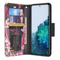 thumbnail image 5 of Samsung Galaxy S21 Ultra Case, Wrist Strap Leather Wallet Case [Kickstand] with ID & Card Slots - Heart Butterflies, 5 of 6