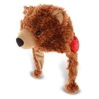 DolliBu Grizzly Bear Teddy Beanie - Funny, Soft, Warm Fleece  display picture 1
