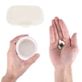 thumbnail image 4 of Unique Bargains 1 Pc 8 Grids Double Layer Pill Box for Travel White, 4 of 6