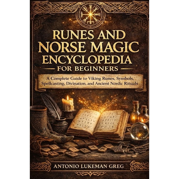 Runes and Norse Magic Encyclopedia for Beginners: A Complete Guide to Viking Runes, Symbols, Spellcasting, Divination, a, (Paperback)