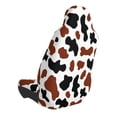 thumbnail image 2 of Daiia Brown Black Cow Printed Car Seat Cover - Waterproof & Sweatproof - Universal Fit, Machine Washable, Non-Slip - Seat Protector for Car, Truck, SUV, Van (1 Pack), 2 of 5