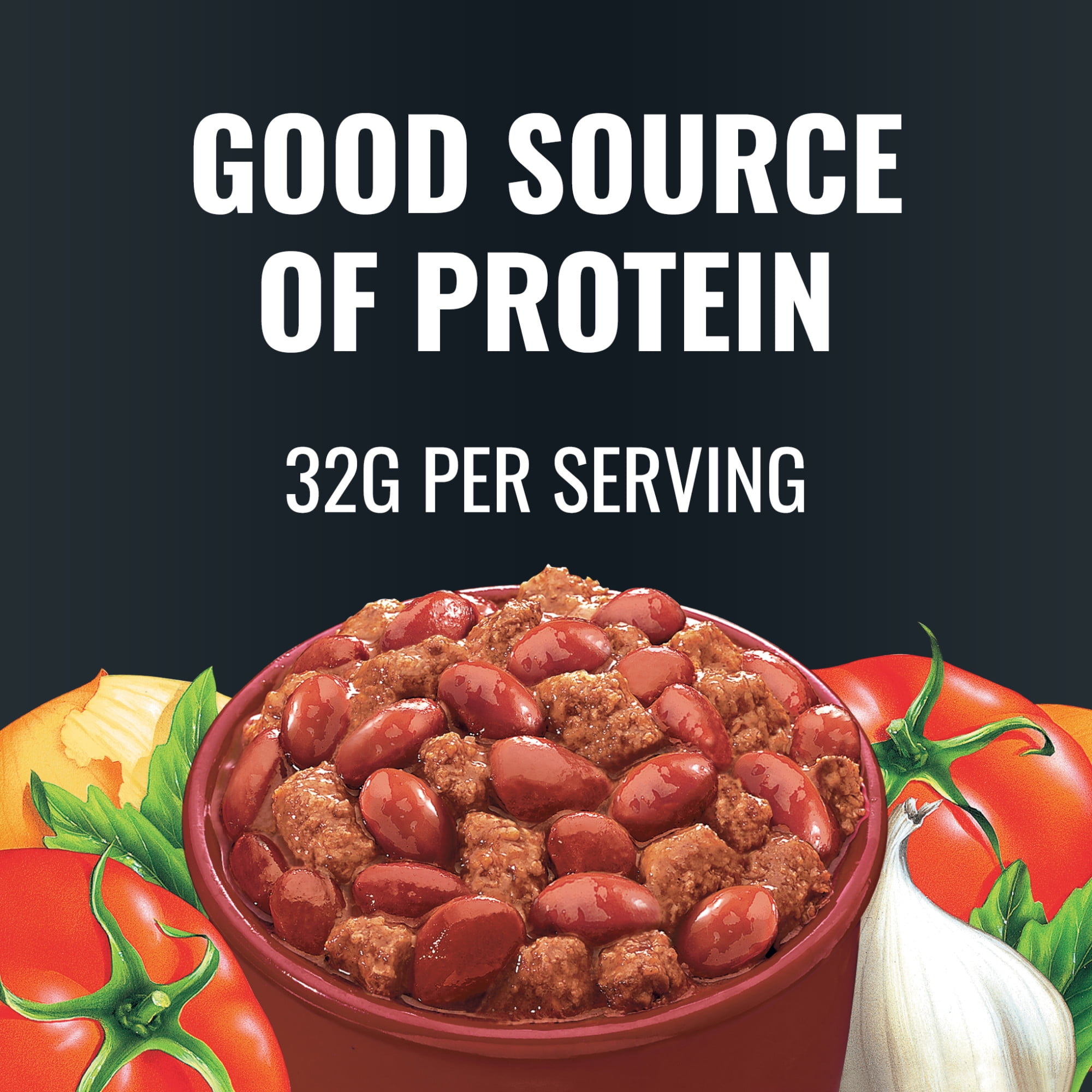 (12 pack) Dennison's Original Chili Con Carne with Beans, 26g Protein Per Serving, 15 oz. Can