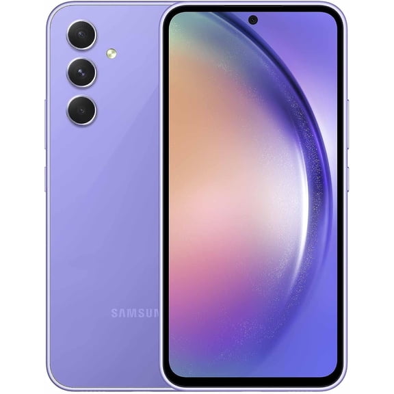 Samsung Galaxy A54, Pantalla de 6,4" y 120 Hz | 5G + 4G LTE (128 GB + 6 GB) GSM, Desbloqueado, Versión Internacional, Dual Sim | Nuevo