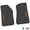 Black w/ Orange Insert, variant on Flextread Floor Mats for 20-24 Jeep Gladiator - Mopar Licensed Factory Fit - Rugged Woods Camouflage w/ Pink Gladiator Insert - 100% Made in USA