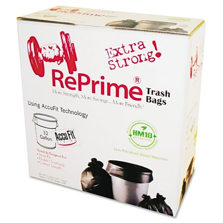 

Reprime Can Liners 32gal .90mil Black 33 x 44 50/Box H6644TKRC1