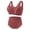 Red, variant on Ersazi Sport Bras Casual Sexy Front Button Shaping Cup Shoulder Strap Underwire Bra Plus Size Bra Underwear Set Pink 44