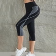 thumbnail image 4 of 7/8 Length Yoga Pants High Waisted Workout Leggings Stretchy Athletic Tights Comfortable Compression Fitness Pants for Gym and Running, 4 of 6