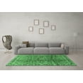 thumbnail image 3 of Ahgly Company Indoor Square Persian Emerald Green Traditional Area Rugs, 7' Square, 3 of 4