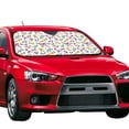thumbnail image 2 of Kdxio Cute Flower Print Front Windshield Sun Shade,Folding Auto Sunshade for Car Truck SUV-, 2 of 7