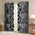 thumbnail image 2 of Feelyou 3D Grey Leopard Black Out Curtains, Fashion Cheetah Print Curtains Pack of 2 (42x63 Each), Jungle Wildlife Animal Bedroom Curtains, Curtains and Drapes Decor, 2 of 6