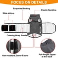 thumbnail image 2 of Dog Anxiety Vest, Skin-Friendly Thunder Jacket for Dogs, Dog Calming Shirt for Thunder, Fireworks, Vet Visits and Separation - Keep Pet Calm Without Medicine & Training, Anti Anxiety for Dogs, 2 of 5