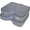 Grey, variant on 3.15" Extra Thick Stadium Seat Cushions - Portable Water-Resistant Bleacher Pads with Decorative Trim, Lightweight & Comfortable for Sports, Games, and Outdoor Event