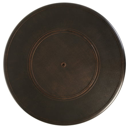 Fire Sense - Finn Round Aluminum LPG Fire Pit - Antique Bronze