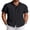 Black, variant on COOFANDY Men' Summer Linen Shirt Casual Short Sleeve Button-Down Beach Wedding Cruise Wear for Men