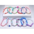 thumbnail image 3 of Juego de pulseras SIELEVIN, 24 unidades, coloridas cuentas de arcilla para niñas, 3 of 7