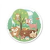Woodlands Jungle Animals Edible Icing Image Cake Decoration Topper -1/4 Sheet