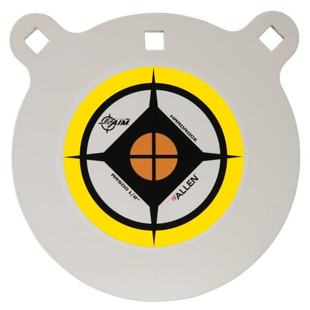 Ez Aim 8 Hardrock Ar500 Steel Gong Shooting Target 0.5 Thick 5.3 Lbs White