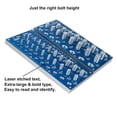 thumbnail image 2 of Bolt & Screw Gauge Standard & Metric Coarse & Fine Diameter, Length & Thread Pitch (Blue), 2 of 5