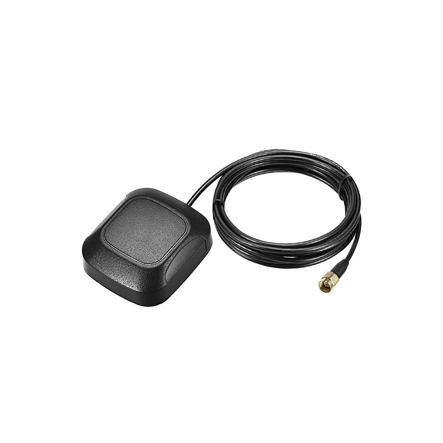 uxcell GPS Active Antenna SMA Male Plug 28dB Aerial Connector Cable Magnetic Mount 5 Meters 