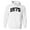 White, variant on 1975 College Style Hoodie Sweatshirt Unisex Large White