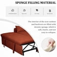 thumbnail image 6 of Modern Fabric Sofa Bed 61-inch for Living Room with Reinforced Iron Frame, 6 of 9