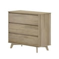 thumbnail image 3 of Max & Lily Solid Wood Scandinavian 3 Drawer Dresser, Blonde, 3 of 9