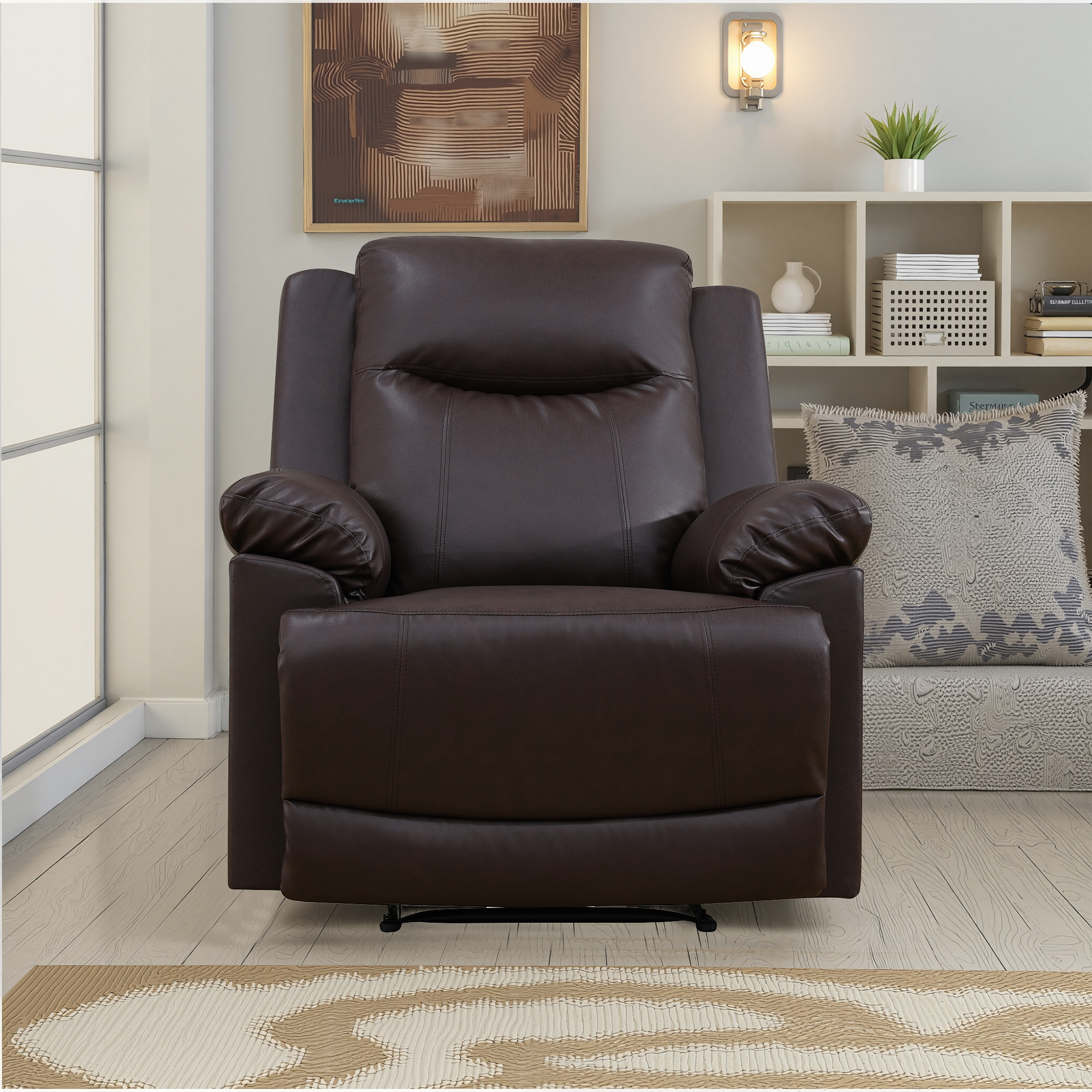 MAYEERTY Modern Adult Reclining Sofa - Simple Stylish Business Function for Living Room