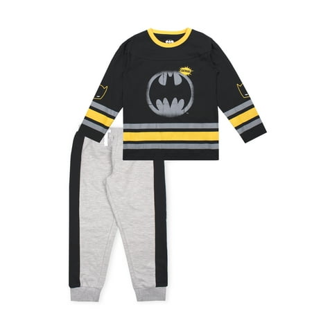 DC Comics Batman Boys 4-7 Long Sleeve T-Shirt & Jogger Sweatpants, 2-Piece Outfit Set