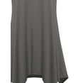 thumbnail image 4 of SSOULM INCH & FIT Women's Round Neck Short Sleeve Asymmetrical Hem Tunic Tank Top. Made in U.S.A, 4 of 5