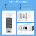 thumbnail image 4 of 2X DIN-Rail Serial Port RS485 to Ethernet Converter Server Protoss MQTT PE11-H Support Modbus RTU,2 x DIN-Rail Serial Server,White, 4 of 7