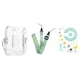 thumbnail image 1 of For Instax Mini 11 Camera Accessory Transparent Storage Box Shoulder Strap Rope Cute Decorative Stickers Protective Cover, 1 of 10