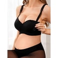 thumbnail image 3 of Sujetador De Lactancia Negro Sin Costuras Con Cierre Frontal, 3 of 11