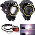 thumbnail image 3 of Faros delanteros universales para coche eléctrico, motocicleta, U7, ojos de ángel, superbrillantes, modificados, para triciclo, 3 of 5