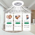 thumbnail image 4 of B Ceiling Fan With Light Remote Control Dimmable Led 3 Wind Levels Invisible 17.72 Inch For Bedroom Living Room Kitchen Office Patio, 4 of 8