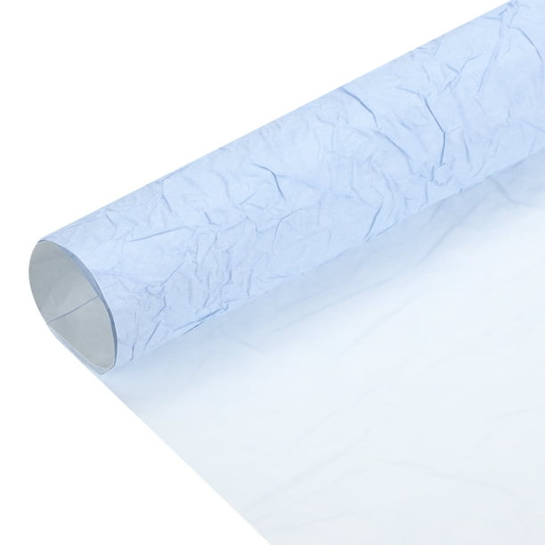 Papel de Envoltura de Flores Uxcell, Papel de Envoltura de Ramo Impermeable, Papel de Regalo (Azul, 23.6 x 23.6 Pulgadas, 10 Pcs)