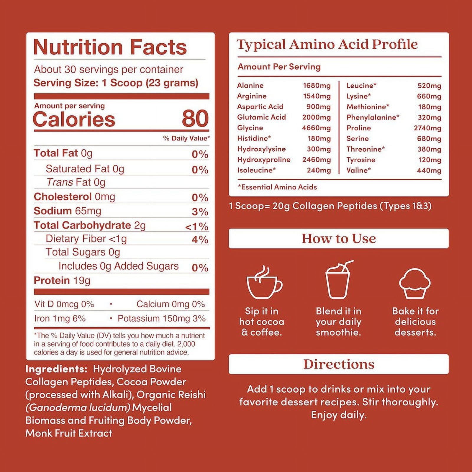 Further Food Chocolate Collagen Peptides Powder, Grass-Fed Pasture-Raised Hydrolyzed Type 1 & 3 Protein, Gut Health + Joint, Hair, Skin, Nails, Sugar-Free (24.34 oz)