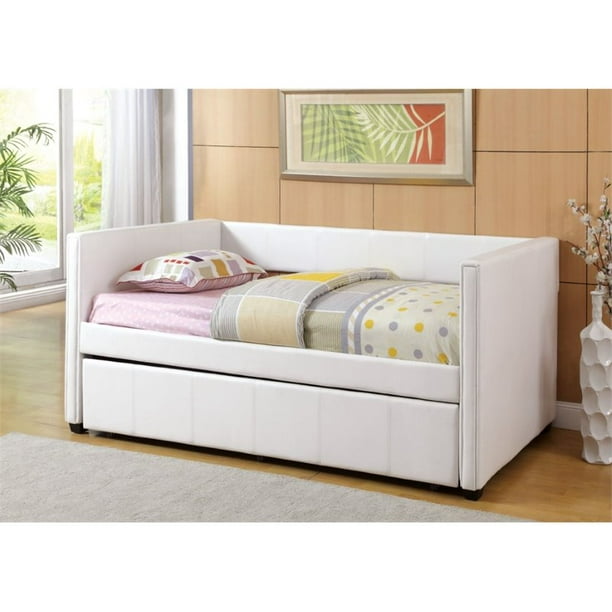 Furniture Of America Barton Platform Daybed With Trundle In White Walmart Com Walmart Com