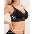 thumbnail image 5 of HBlife Seamless Front Closure Bras for Women Soft Jelly Wireless Bralettes,Black, 5 of 7
