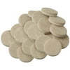 softtouch 3/4" Round Heavy-Duty Self-Stick Felt Furniture Pads, Beige (20 Pack)