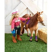 18" Doll Western Horse Riding Outfit Horseback Country Cowgirl Clothes Boots Hat