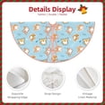 thumbnail image 3 of Rateoe Corgi Dog 1 Pattern Christmas Tree Skirt with Ties , Christmas Tree Decorations, Farmhouse Christmas Decor Xmas Holiday Decorations-30", 3 of 6